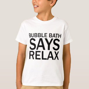 BUBBELBAD ZEGT RELAX Grappig Badpak T-Shirt