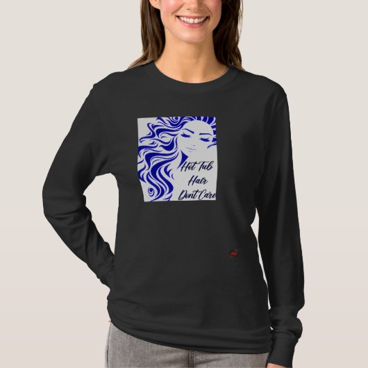 Bubbelbadhaar Maakt Niet Uit T-shirt (Voorkant)