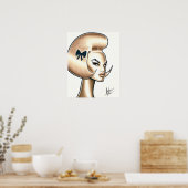 bubbelharen poster (Keuken)