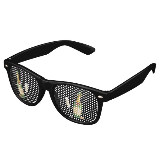 bubbelig retro zonnebril (Gekanteld)