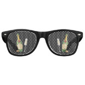 bubbelig retro zonnebril (Voorkant)