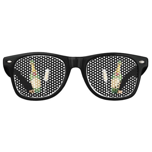 bubbelig retro zonnebril (Voorkant)