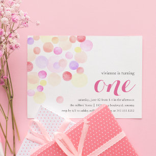 bubbelig   Waterverf eerste uitnodiging van de dag