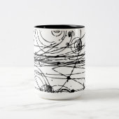 Bubbelkamersporen Tweekleurige Koffiemok (Center)