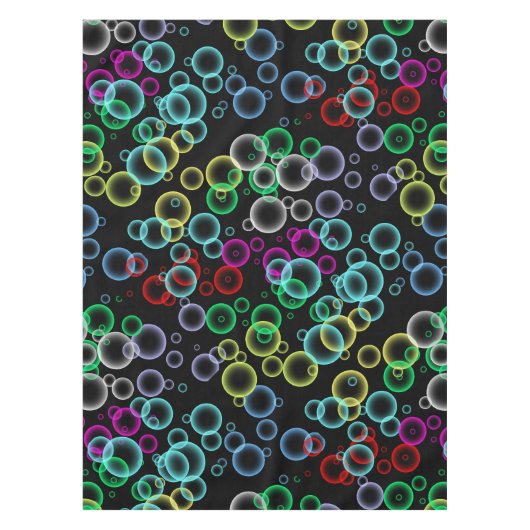 bubbelpatroon 02.b Black BG Tafelkleed (Voorkant)