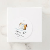 Bubbels Brouwen en Luiers ook! Baby Shower Bedankjes Labels (In situ)