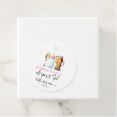 Bubbels Brouwen en Luiers ook! Baby Shower Bedankjes Labels (In situ)