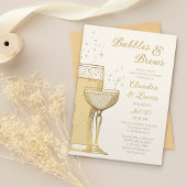 Bubbels Brouwen Koppels Uitnodiging voor Trouwdouc