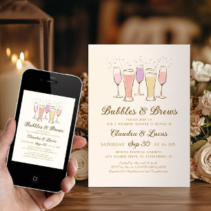Bubbels & Brouws Koppels Bruiloft Feest Kaart