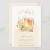 Bubbels & Brouwsels Elegante Moderne Koppels Douch Kaart (Voorkant / Achterkant)