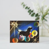 Bubbels de Dachshund Briefkaart (Staand voorkant)