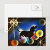 Bubbels de Dachshund Briefkaart (Voorkant / Achterkant)