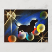 Bubbels de Dachshund Briefkaart (Voorkant)