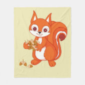 Bubbels de Helpvolle eekhoorn Fleece Deken (Voorkant)