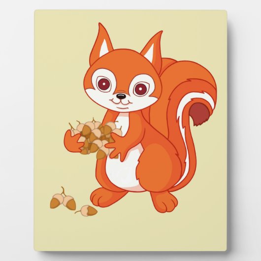 Bubbels de Helpvolle eekhoorn Fotoplaat (Voorkant)