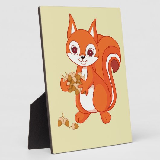 Bubbels de Helpvolle eekhoorn Fotoplaat (Zijkant)