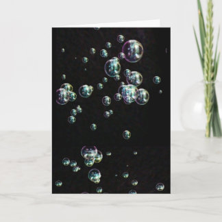 Bubbels Digitale Kleurrijke Kunst Vrede Liefdesfee Kaart