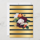 Bubbels & Dranken Koppels Bruiloft Wijn Bloemen Bl Kaart (Achterkant)