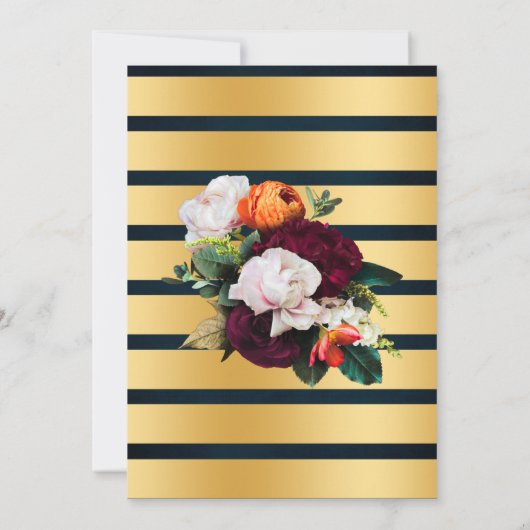 Bubbels & Dranken Koppels Bruiloft Wijn Bloemen Bl Kaart (Achterkant)