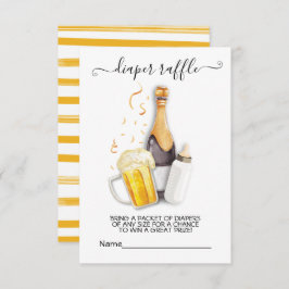 Bubbels en bier luier verloting kaart