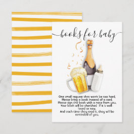 Bubbels en bierboeken voor baby-kaart kaart