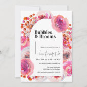 Bubbels en Blooms Vrijgezellenfeest Kaart (Voorkant)