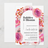 Bubbels en Blooms Vrijgezellenfeest Kaart (Voorkant / Achterkant)