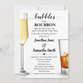 Bubbels en Bourbon voordat ik doe Koppels douche Kaart (Voorkant)