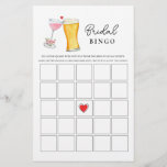 Bubbels en Brew Couple's Douche Bingo spelletjes<br><div class="desc">Bubbles & Brew thema Bruids / koppels douche Bingo spel met waterverf illustratie van champagne & bier. Ja. Personaliseer de achterkant van de kaart met de naam van het paar en de douchedatum.</div>