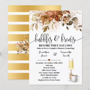 Bubbels en Brouwen Herfst Koffie Vrijgezellenfeest Kaart