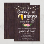 Bubbels en Brouwen Uitnodiging, Bubbels en Brouwen Kaart (Voorkant / Achterkant)