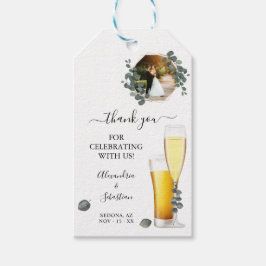 Bubbels en brouwsels Dank u Eucalyptus Wedding Gif Cadeaulabel