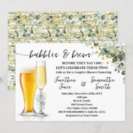 Bubbels en brouwsels Eucalyptus & Gold Couples Dou Kaart