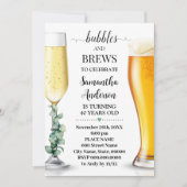 Bubbels en brouwsels Eucalyptus groen Verjaardag Kaart (Voorkant)
