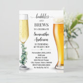 Bubbels en brouwsels Eucalyptus groen Verjaardag Kaart (Staand voorkant)