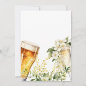 Bubbels en Brouwsels Koppels Bruiloft Kaart (Achterkant)