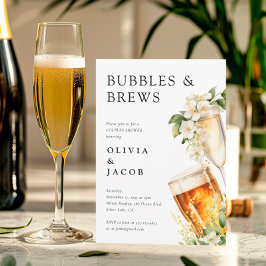 Bubbels en Brouwsels Koppels Bruiloft Kaart