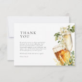 Bubbels en brouwsels Koppels Douche Bedankkaart (Voorkant)