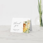 Bubbels en brouwsels Koppels Douche Bedankkaart (Voorkant)