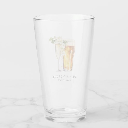 Bubbels en brouwsels Koppels Douche Glas (Achterkant)