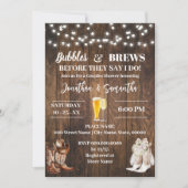 Bubbels en brouwsels voordat ik Country Wedding do Kaart (Voorkant)