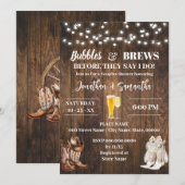 Bubbels en brouwsels voordat ik Country Wedding do Kaart (Voorkant / Achterkant)