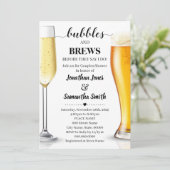 Bubbels en brouwt voordat ik koppels douchen kaart (Staand voorkant)