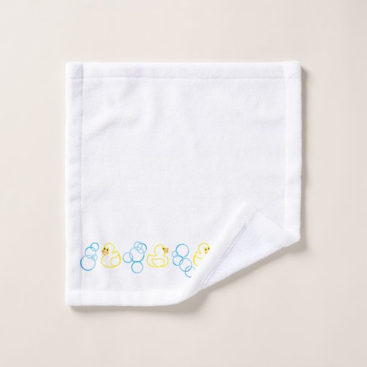 Bubbels en Eenden Handdoek Set (Wasdoekje)