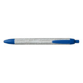Bubbels en parels Zilver Blauw Witte Pennen (Achterkant)