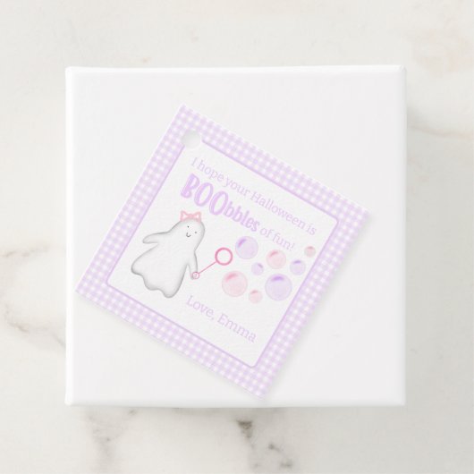 Bubbels Halloween Gift Label / Treat Bag Label (In situ)