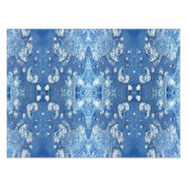 Bubbels IJswater Blauw Abstract tafelkleed (Voorkant (Horizontaal))