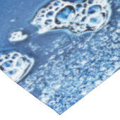 Bubbels IJswater Blauw Abstract tafelkleed (Gekanteld)