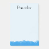 Bubbels in blauw post-it® notes (Voorkant)