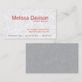 BUBBELS in GRIJS Visitekaartje (Voorkant / Achterkant)